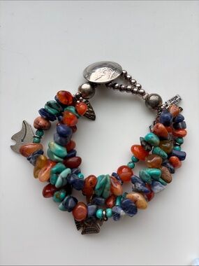 Paige Wallace Southwest Mixed with Real Turquoise & Coral Tones